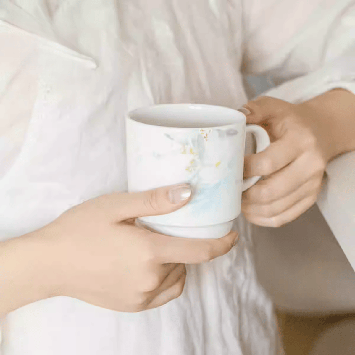 The Palace Museum Moonrise & Flower Shadows Ceramic Mug