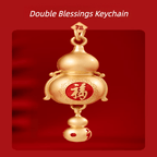 The Palace Museum Double Blessings Gourd Keychain