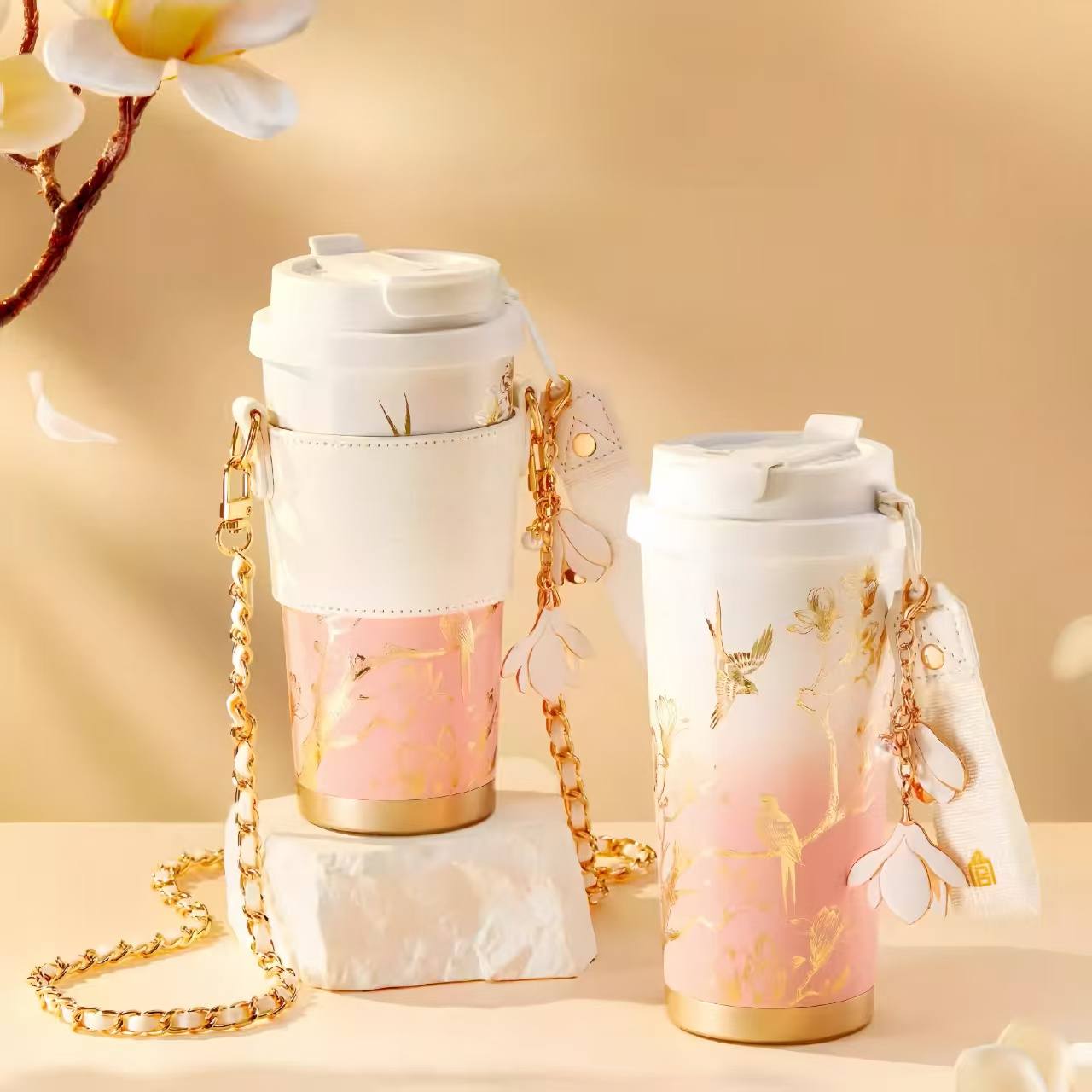 The Palace Museum Jade Hall Luxury Insulated Large-Capacity Mug Gift