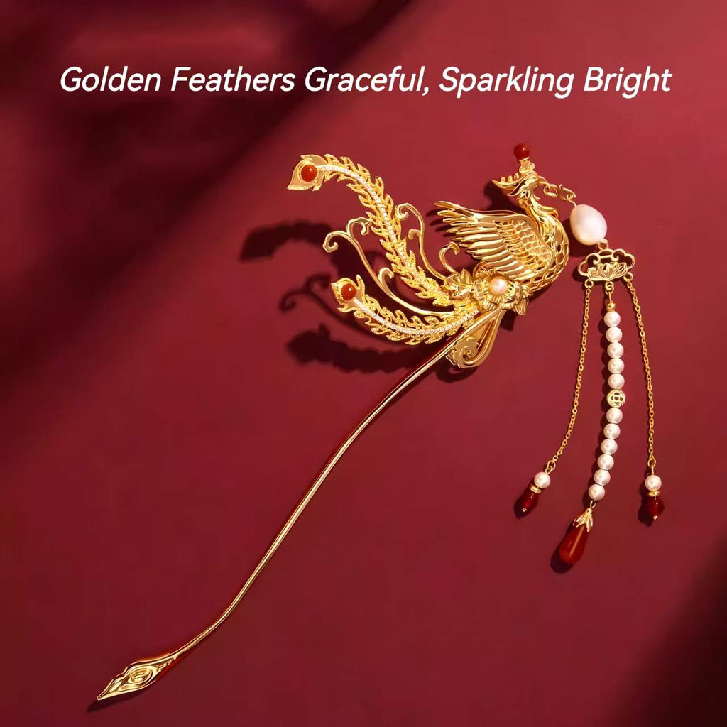The Palace Museum Phoenix Hairpin New Chinese-Style Phoenix Ornament Creative Gift