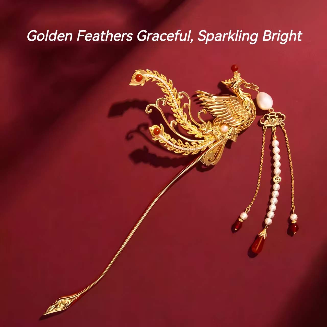The Palace Museum Phoenix Hairpin New Chinese-Style Phoenix Ornament Creative Gift