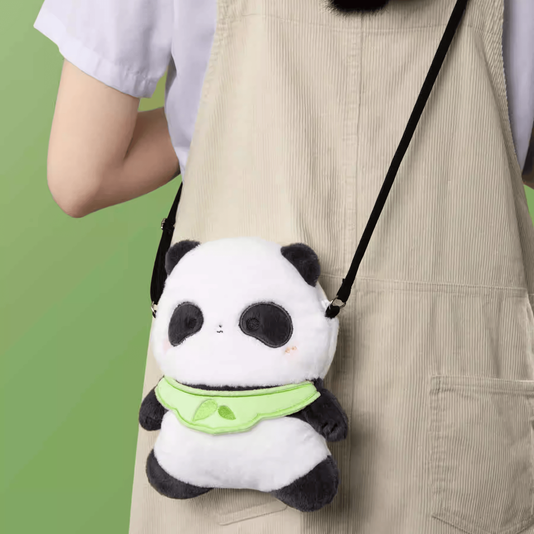 The Palace Museum Panda & Calligraphy Art Plush Crossbody Bag
