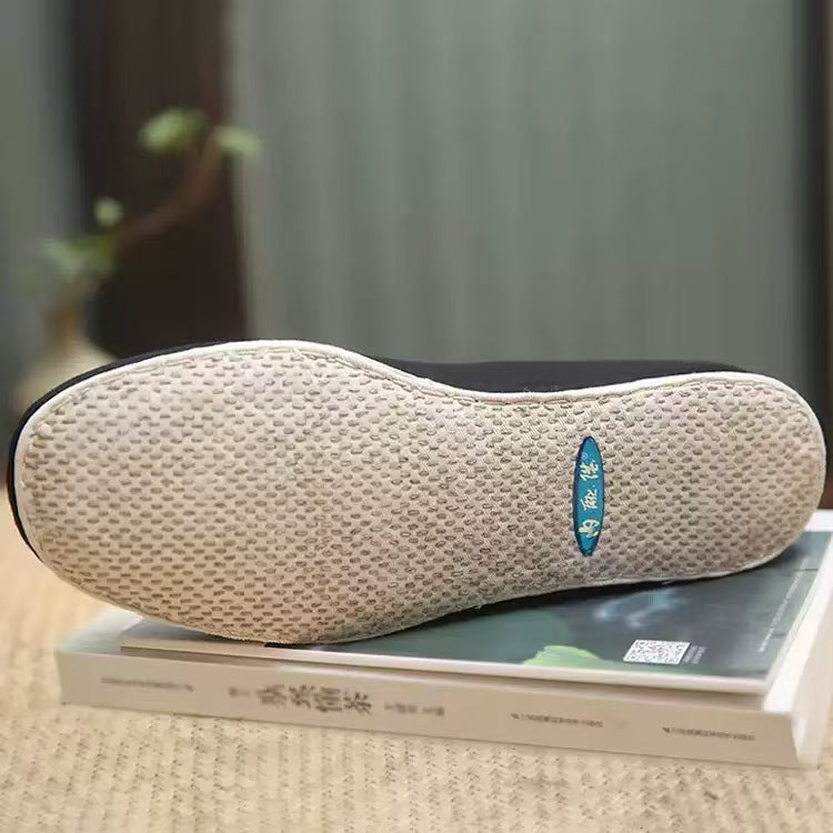 Neilan Sheng Chinese-Style Old Beijing Black Casual Breathable Men's Shoes