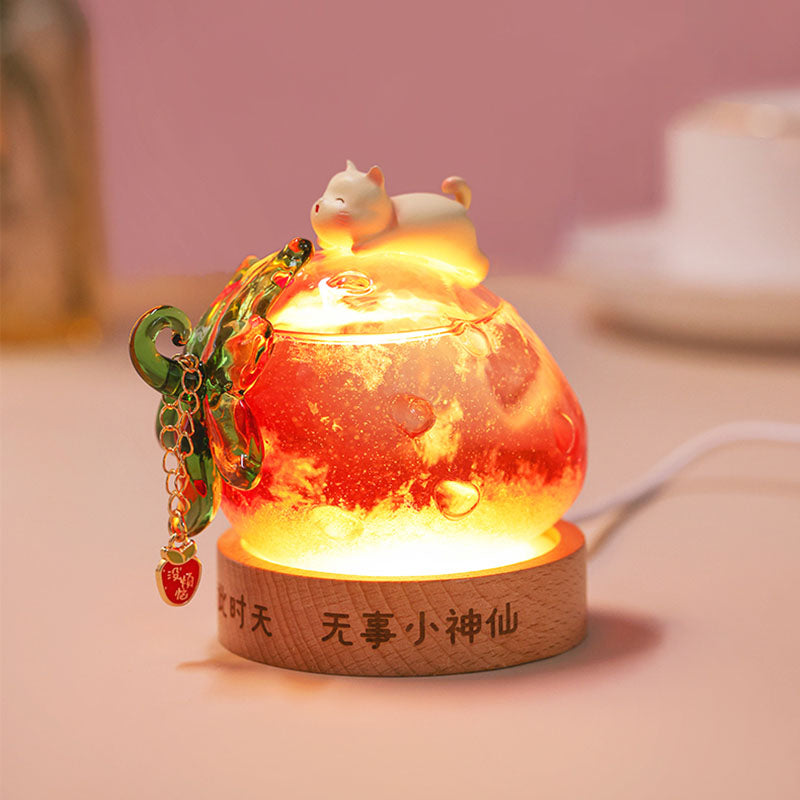 Shangxinle Forbidden City Strawberry Weather Bottle Night Light