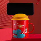 Shangxinle Forbidden City Auspicious Crane Ceramic Tea Cup