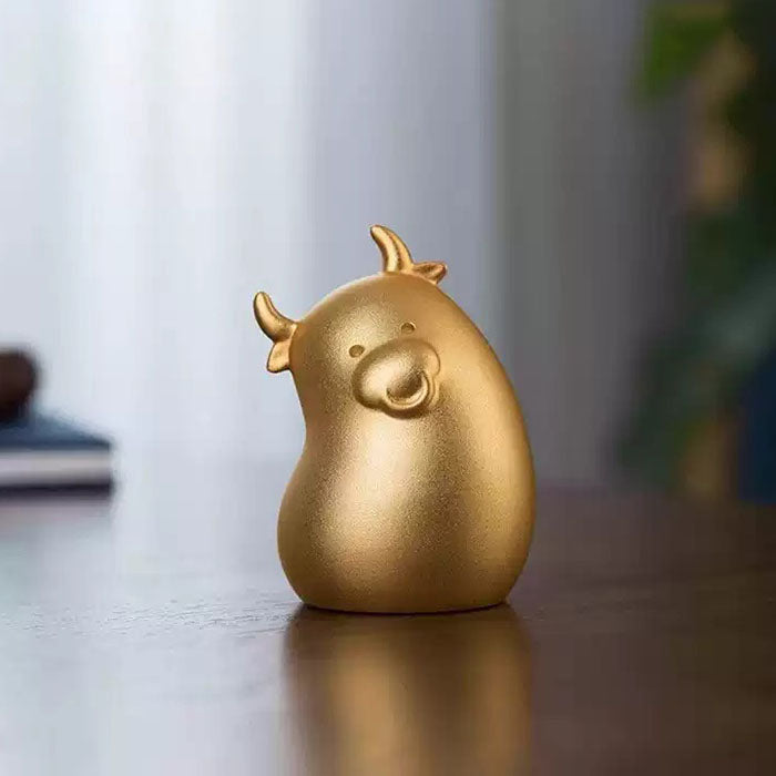 Shangxinle Forbidden City Cute Cartoon Cattle Copper Ornament
