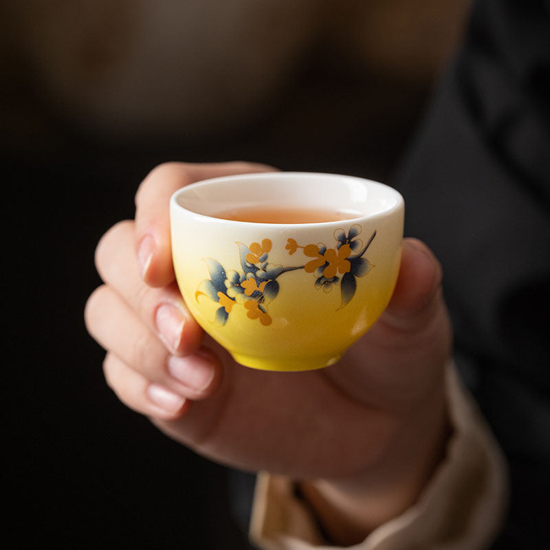 Shangxinle Forbidden City Aromatherapy Magpie Ascending the Cassia Tea Set