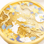 The Palace Museum Little Jade Rabbit Quicksand Silicone Coaster