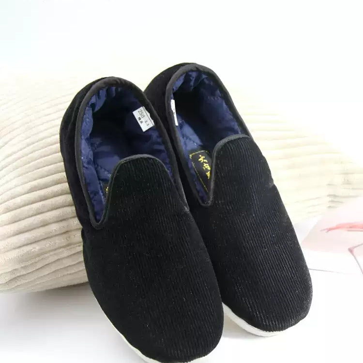 Neilian Sheng Tongue Corduroy Loafers Men's Boots