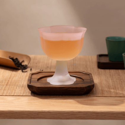 The Palace Museum Plum Blossom Shadow & Floral Fragrance Crystal Glass Cup