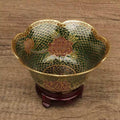 The Cloisonne Enameled Transparent Blue Lace Bowl