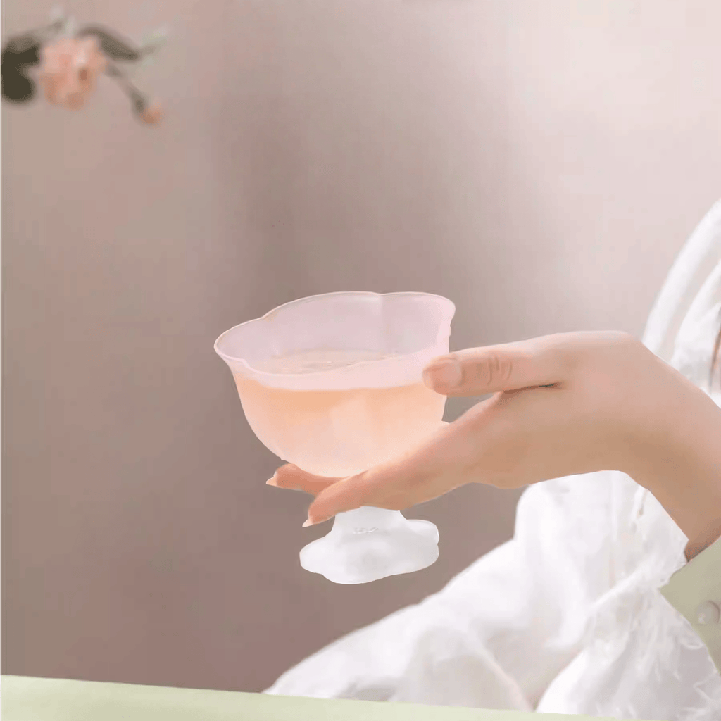 The Palace Museum Plum Blossom Shadow & Floral Fragrance Crystal Glass Cup