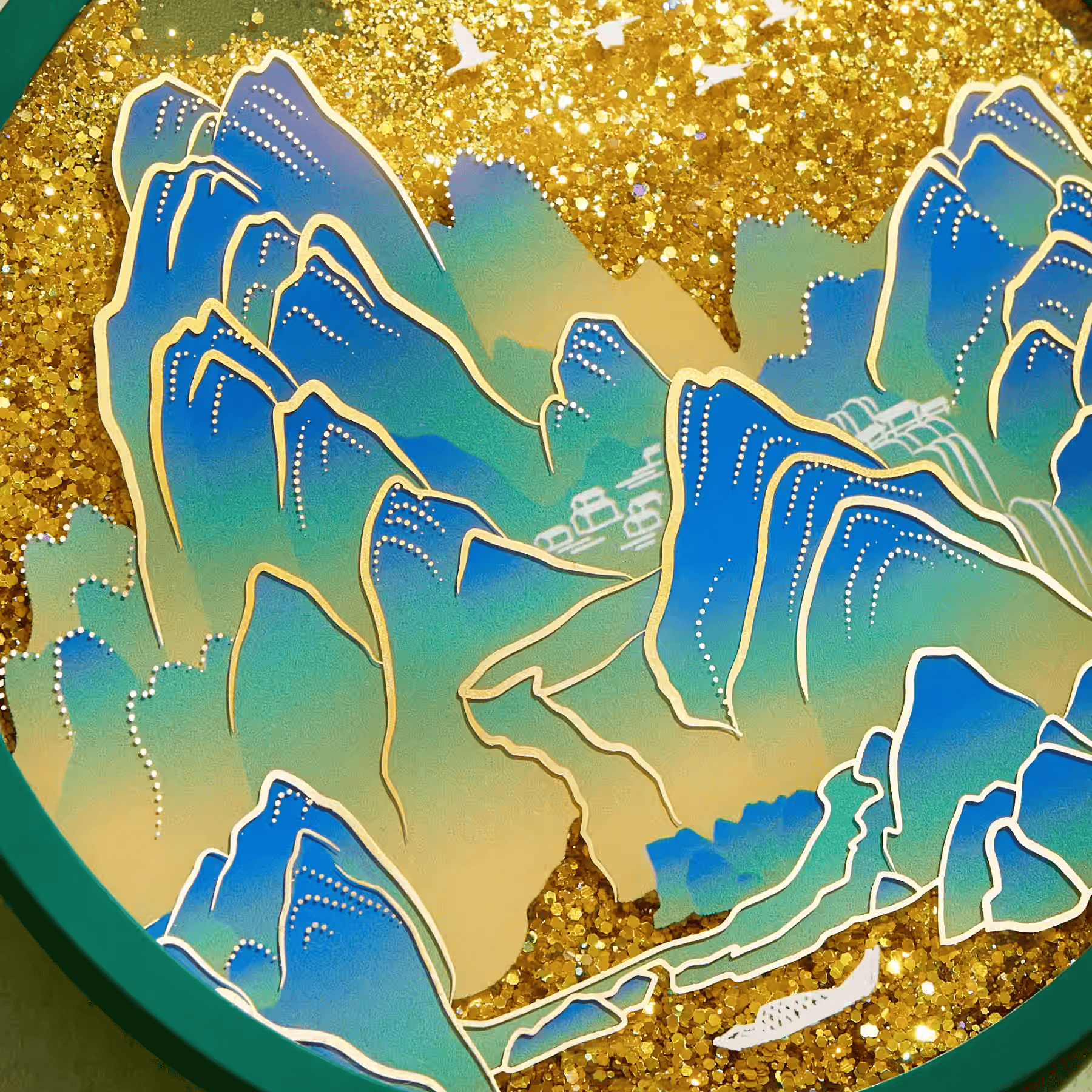 The Palace Museum a Thousand Li of Rivers and Mountains Shifting Sand Coaster