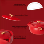 The Palace Museum Fortune Blessing Pouch Travel Gaiwan Set