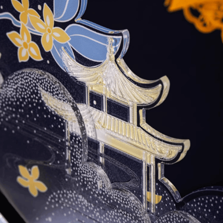 The Palace Museum Blossom & Moonlit Night Paper Carving Lamp