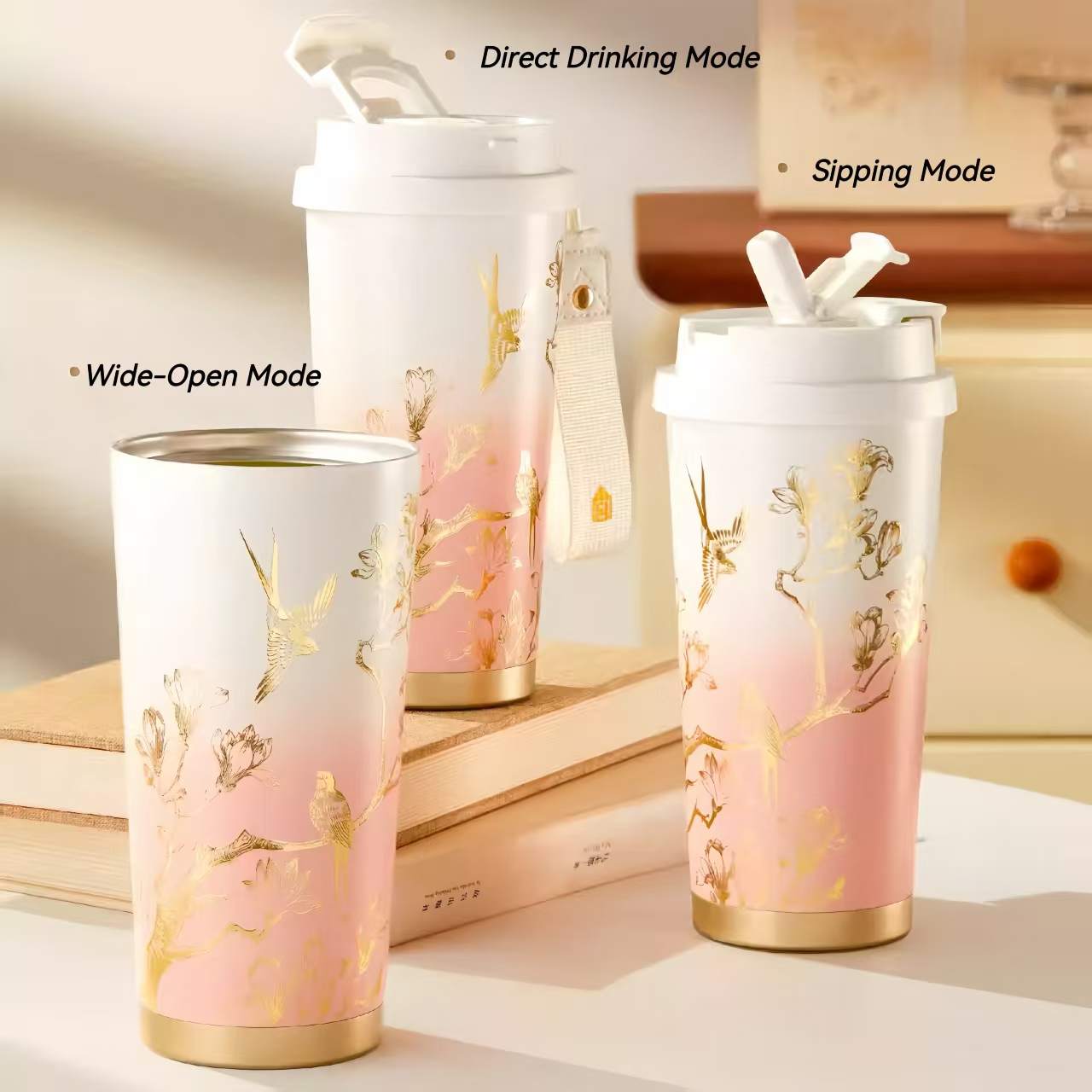 The Palace Museum Jade Hall Luxury Insulated Large-Capacity Mug Gift