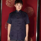 Ruifuxiang Tang Garment Loose-Fit Top Breathable Layered Robe Men's T-Shirts