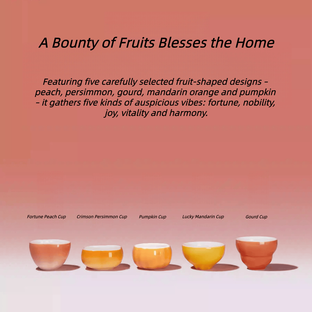 The Palace Museum Abundant Fruits Master Cup Tea Set