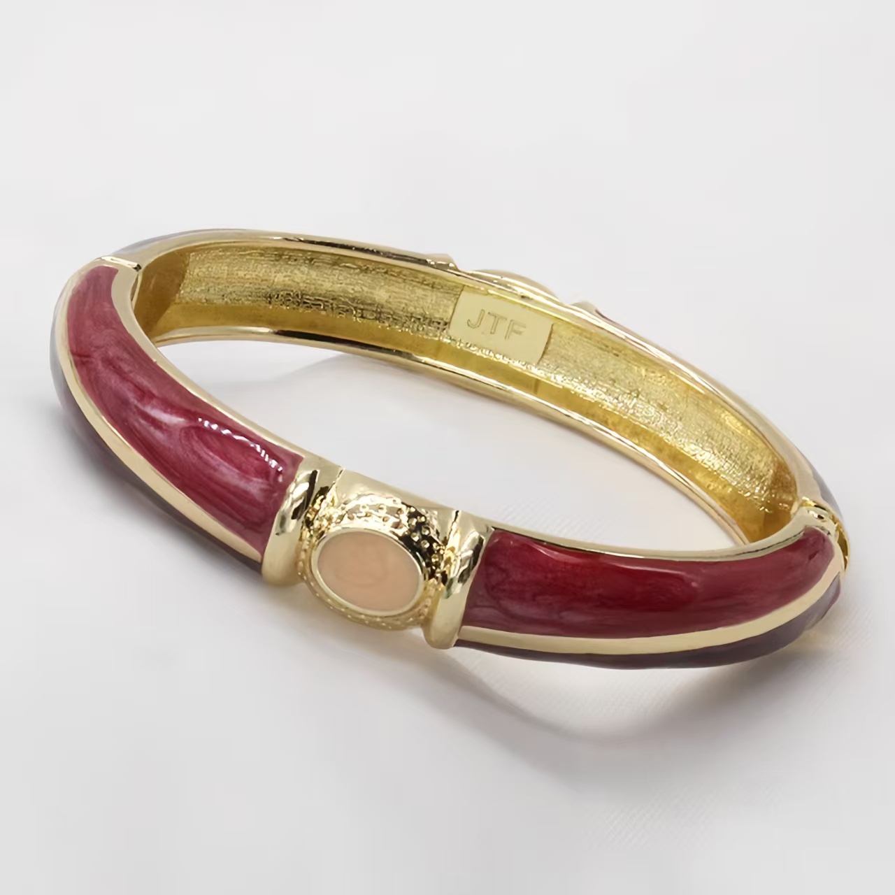 The Cloisonne Enameled  Bangle Open-Ended Women's