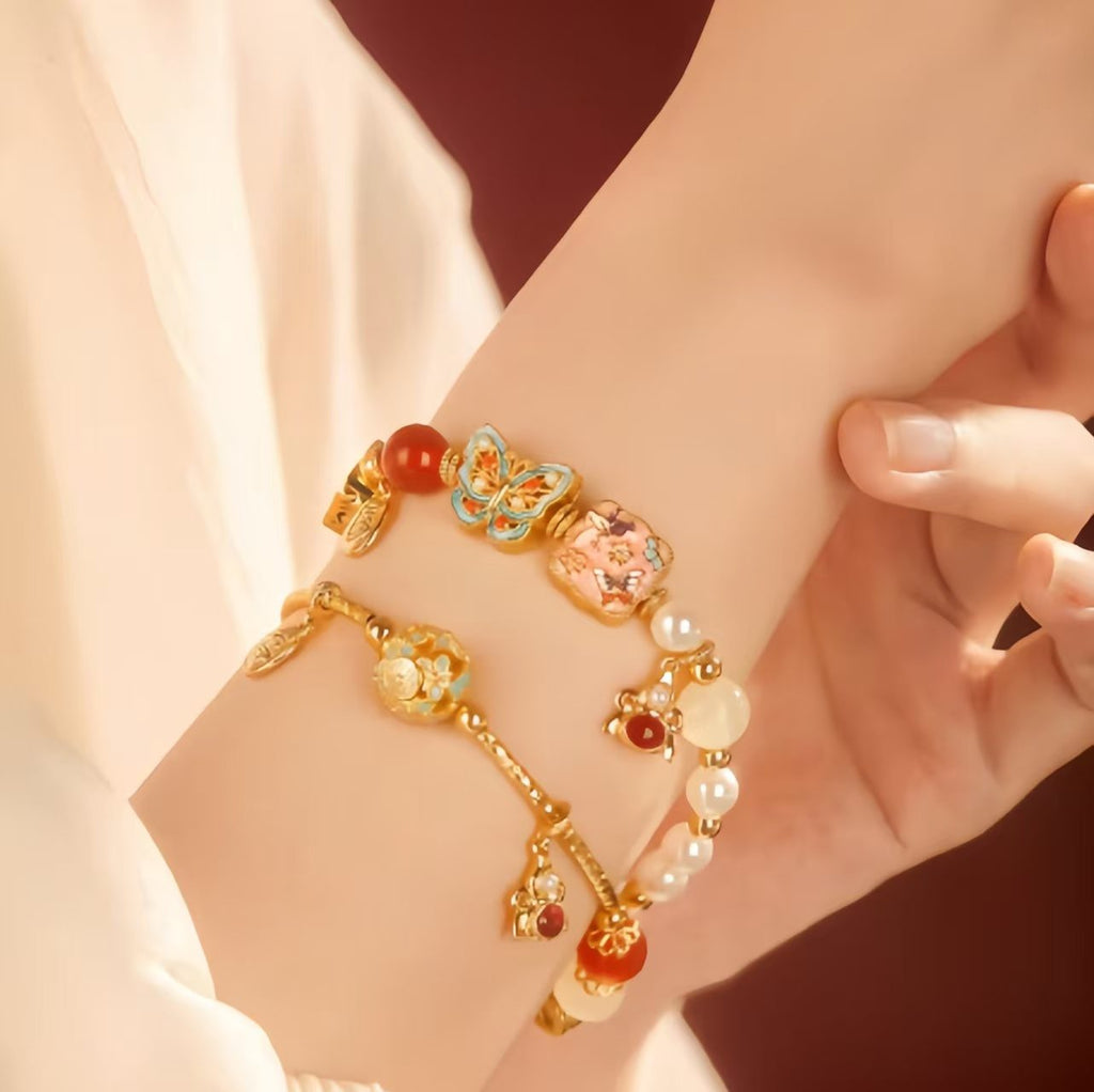The Palace Museum Treasure Butterfly Bracelet Pearl Gift