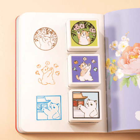 The Palace Museum Cat Blessing Notebook with Seal